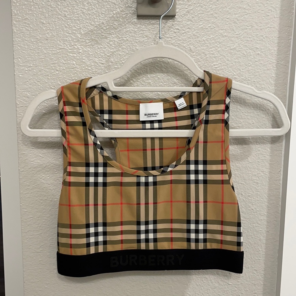 Burberry top.